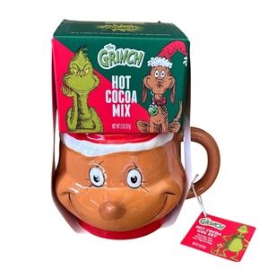 Dr. Seuss The Grinch Holiday Christmas "Max w/ Santa Hat"  Hot Cocoa Coffee Mug